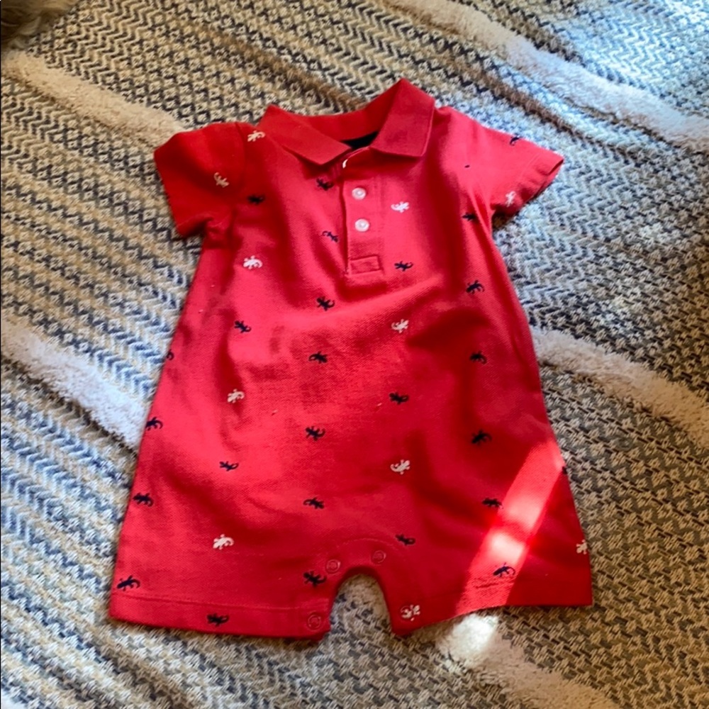 6 month carter boys onsie